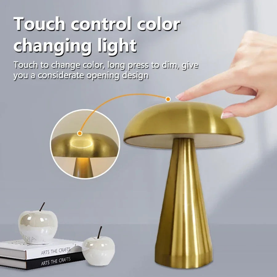 Retro Touch Metal Table Lamp Three Colours