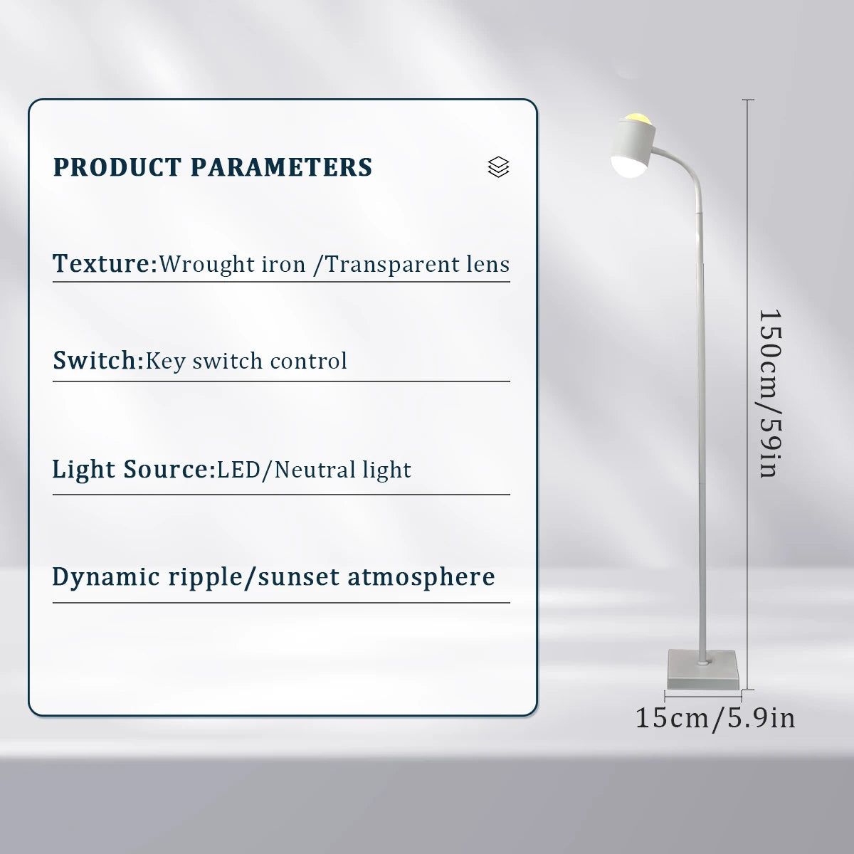 Sunset Light Projection Light Double-Sided LED Floor Light