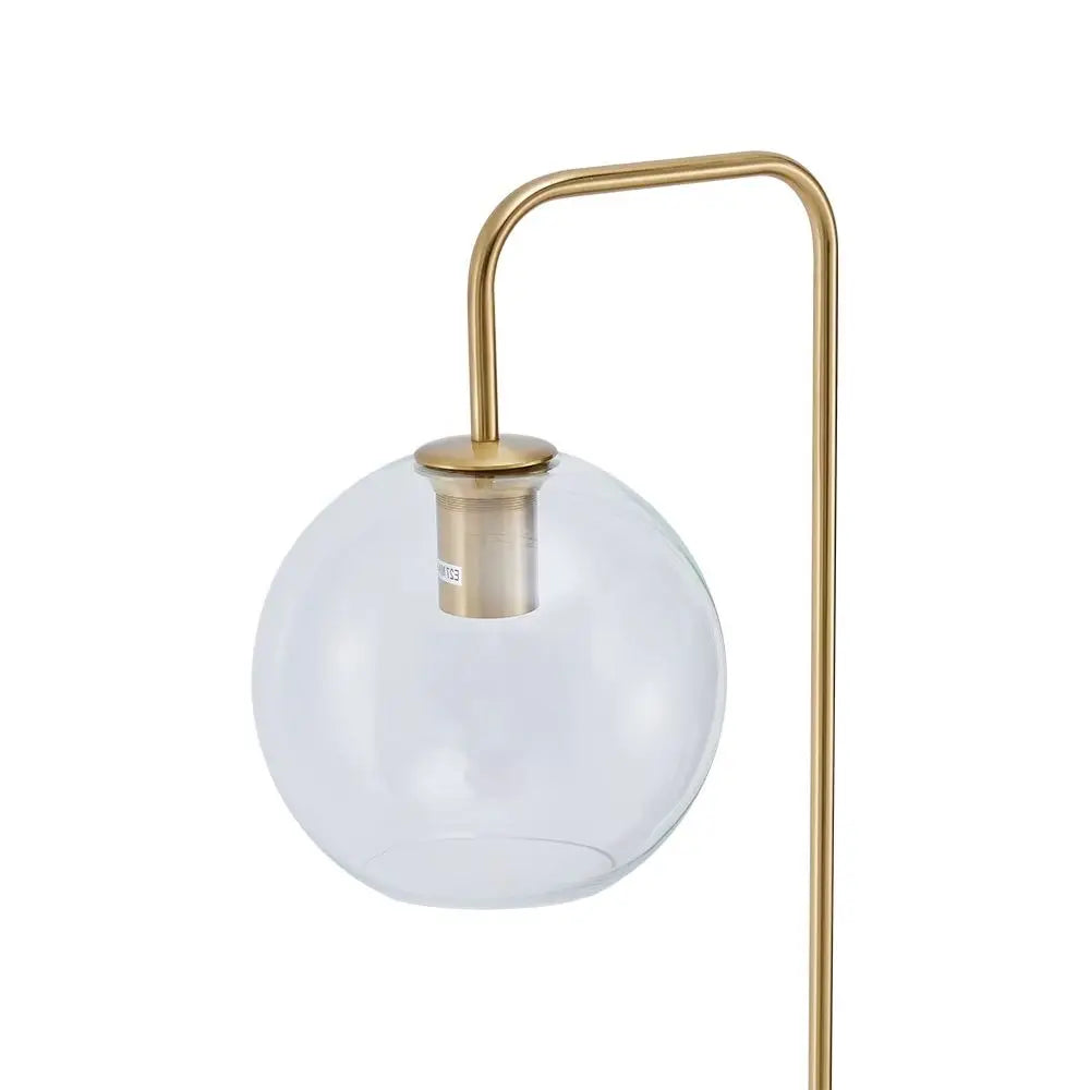 Gold Modern Arc Arm Floor Lamp