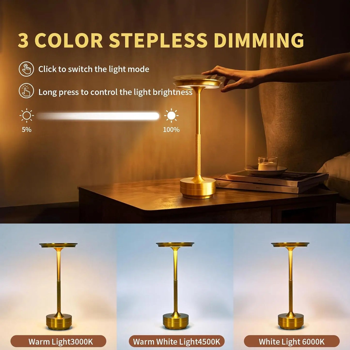 Wierless Simple Desk Lamp