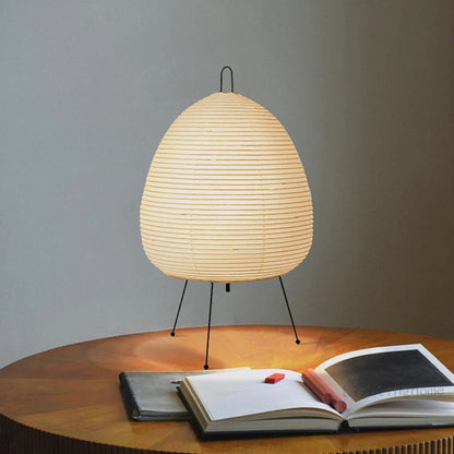 Japanese Design Akari Wabi-sabi Yong Table Lamp Printed Rice Paper Lamp